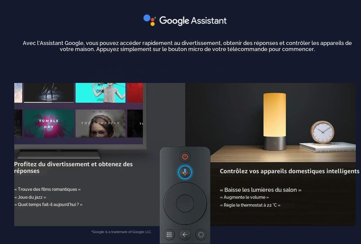 Xiaomi Mi Box S 2GB RAM + 8GB Storage Lecteur multimédia 4K Ultra HD avec télécommande Google Assistant, Bluetooth, HDR 4K, Audio Dolby, DTS HD, Android 8.1