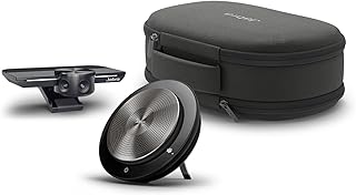 Jabra PanaCast Meet Anywhere Videoconference Bundle - Video Camera with 180° Panoramic-4K View, Jabra Speak 750 - UC certified Teams, Zoom, Google Meet compatible - Travel Case and 1m USB Cable