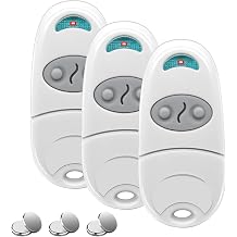 3Pack Gate Opener Remote Control 433.92 MHz, 2Channel Replacement Gate Remote Compatible with Came Top 432EV 432A 432M 432, with 3 Extra Replacement Batteries