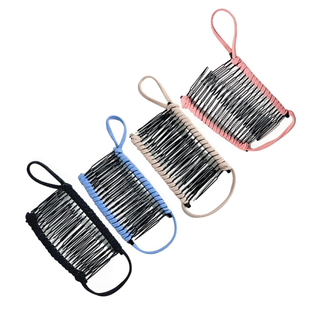 4 Pinzas Cabello Forma de Plátano de Hierro Antideslizantes para Mujer y Niña, Accesorios de Moda Que Protegen el Cabello Mojado, Pack de 4 Unidades