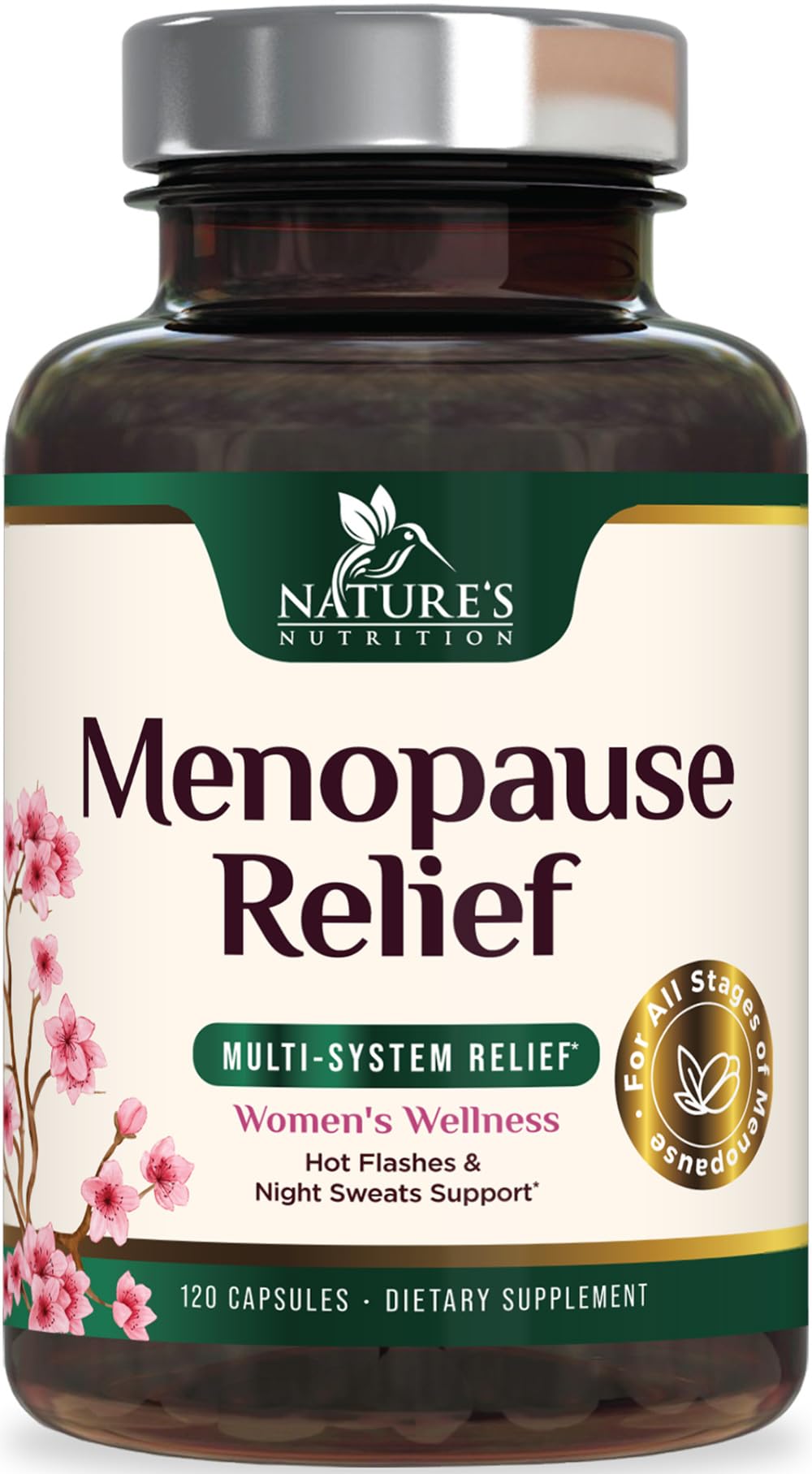 Menopause Supplements for Women - Best Probiotics for Women, Dong Quai, Black Cohosh, Ashwagandha - Natural Menopause Relief Support for Mild Hot Flashes & Night Sweats - Bottled in USA - 60 Capsules — Amazon image 10