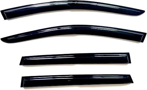 Miniatura 2 de Deflectores de visera de ventana, protectores de lluvia compatibles con Toyota Tundra Crewmax 2007-2021