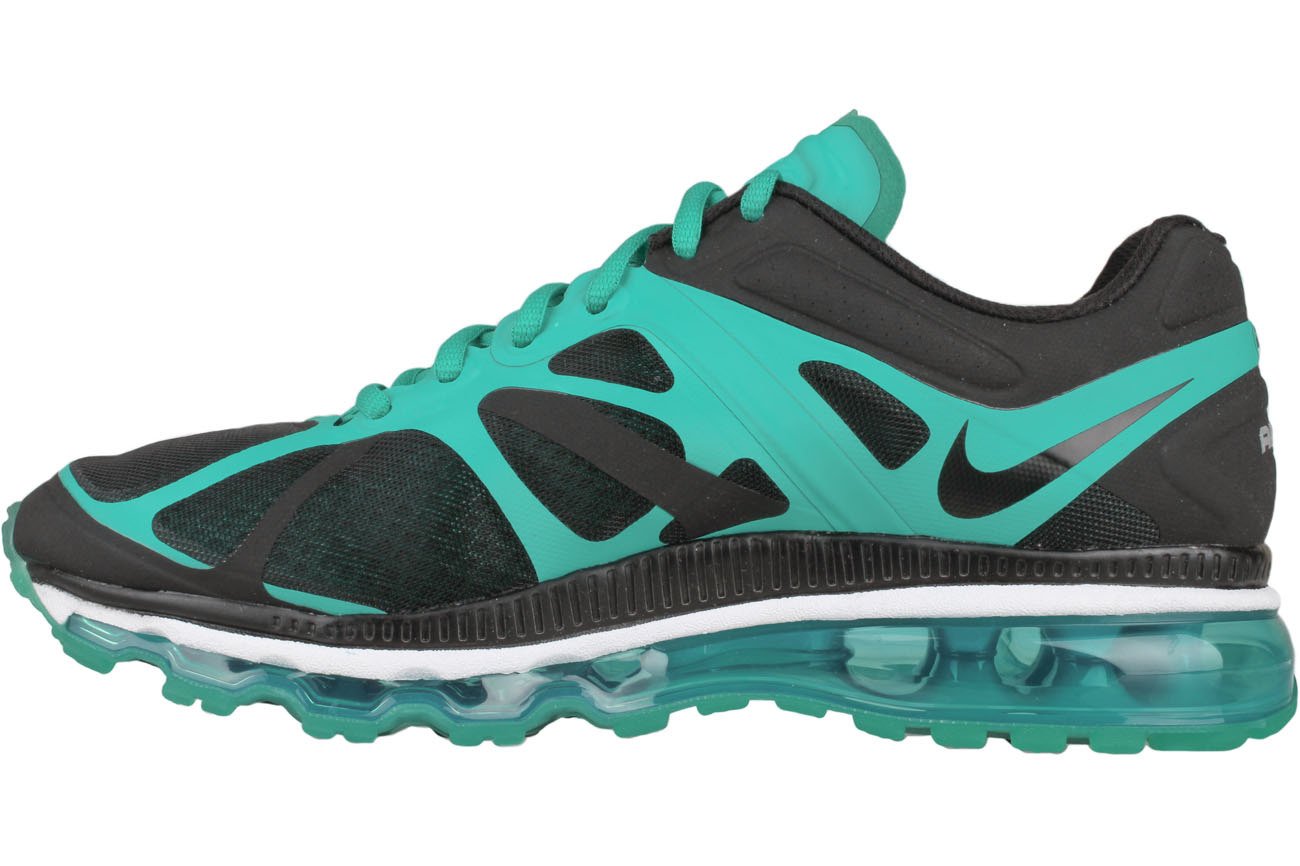 Nike Air Max + 2012 Black New Green White Black Mens Running 487982-004