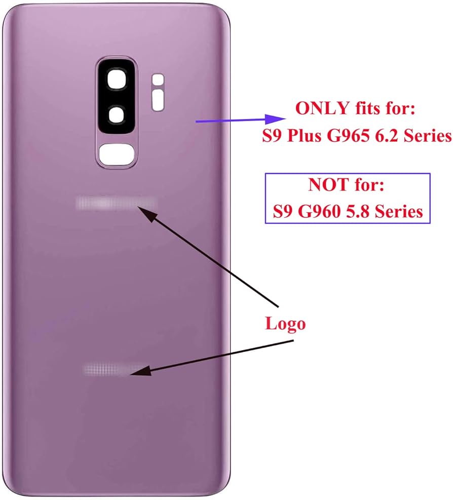 Amazon.com: Ubrokeifixit Galaxy S9 Plus Rear Back Glass Door Cover