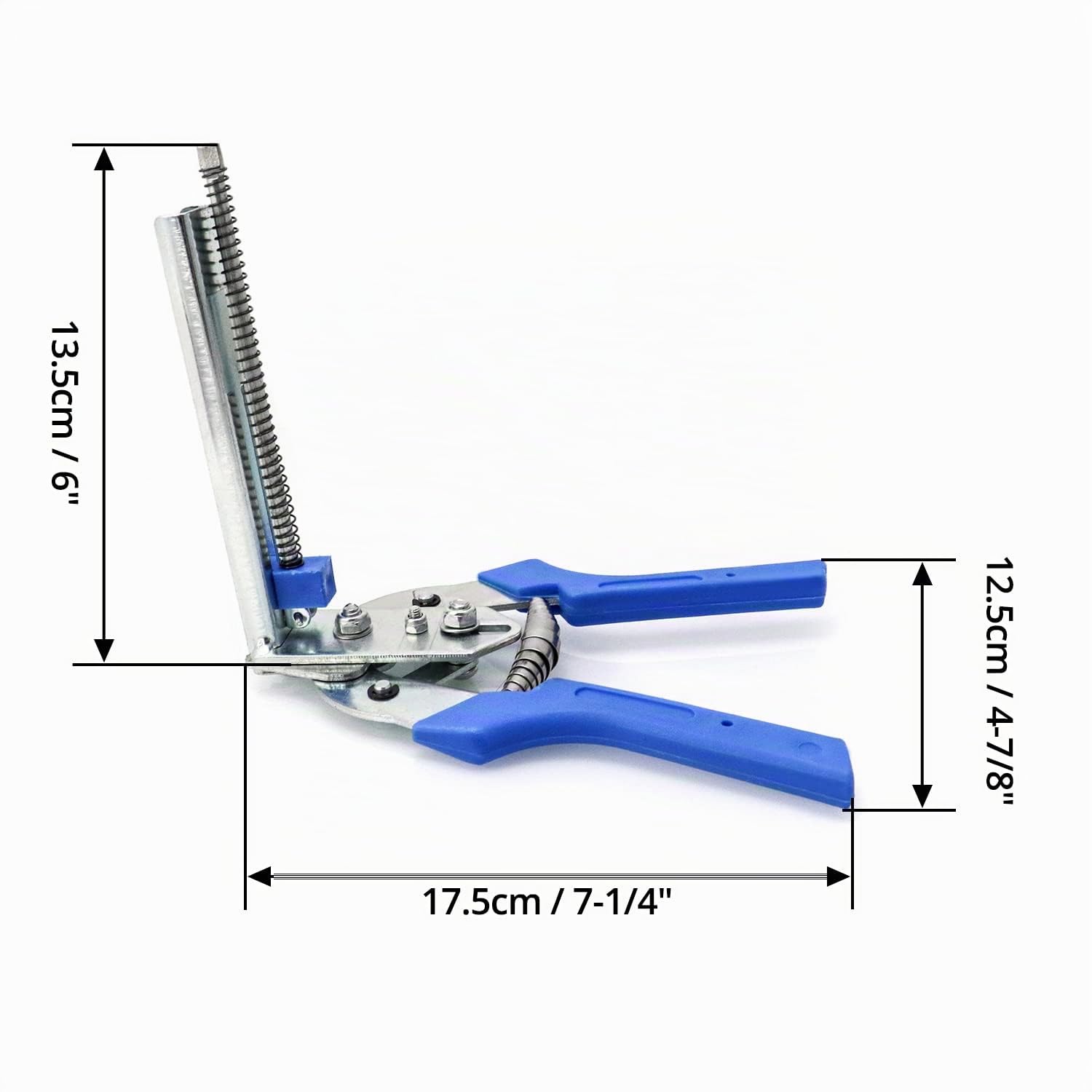 QWORK Pince de clôture rapide fixation de treillis métallique mince, jardin pince à grillage + 600 clips pour pinces de fil