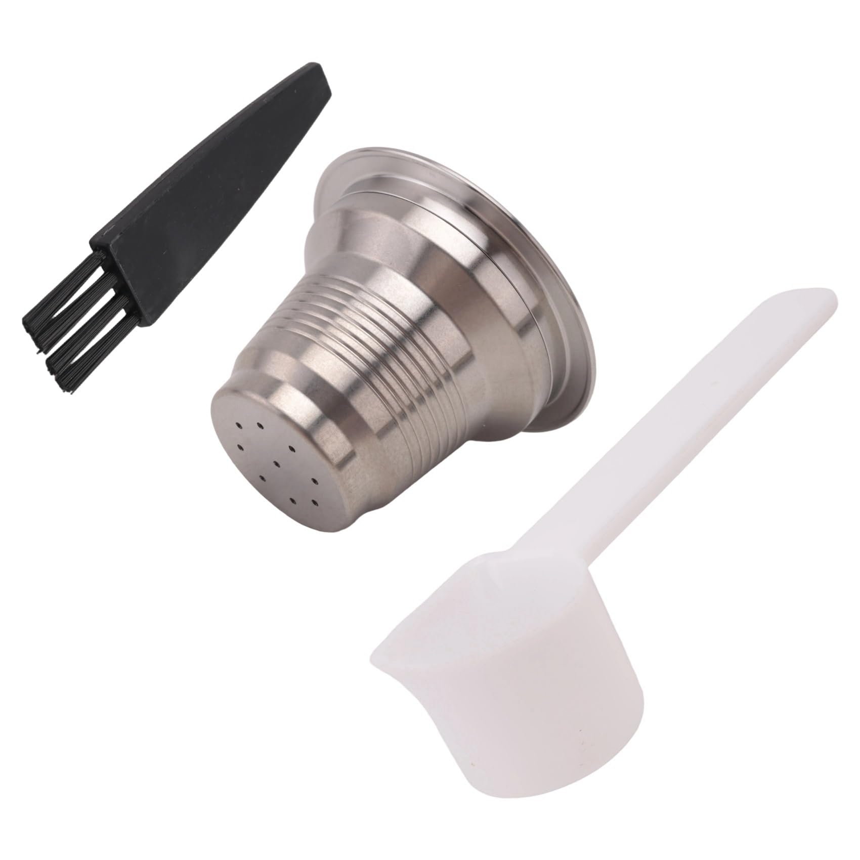 2X Cápsula de Café Reutilizable y Rellenable para Cafetera LOR con Filtros de Acero Inoxidable LM8012