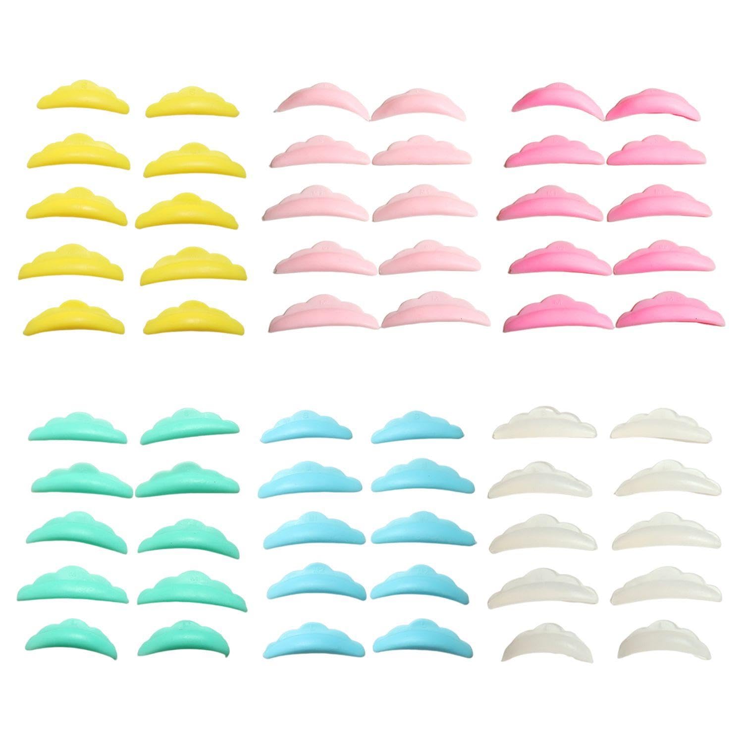 30 Pares De Almohadillas De Levantamiento De Pestañas, Almohadillas De Silicona Para Permanente De Pestañas, Asistente De Permanente De Pestañas, Kit De Rizado De Pestañas