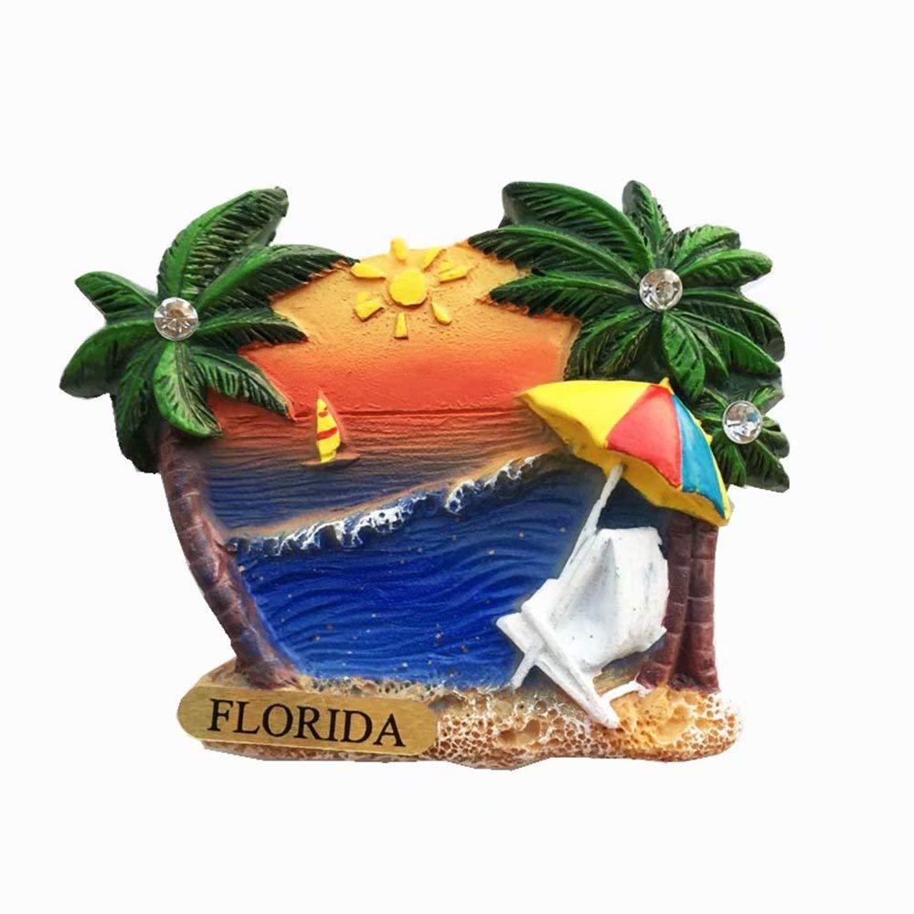 Weekino Multi Color Florida Usa America Magnet 3D Resin Fridge Magnet Souvenir Travel City Collection