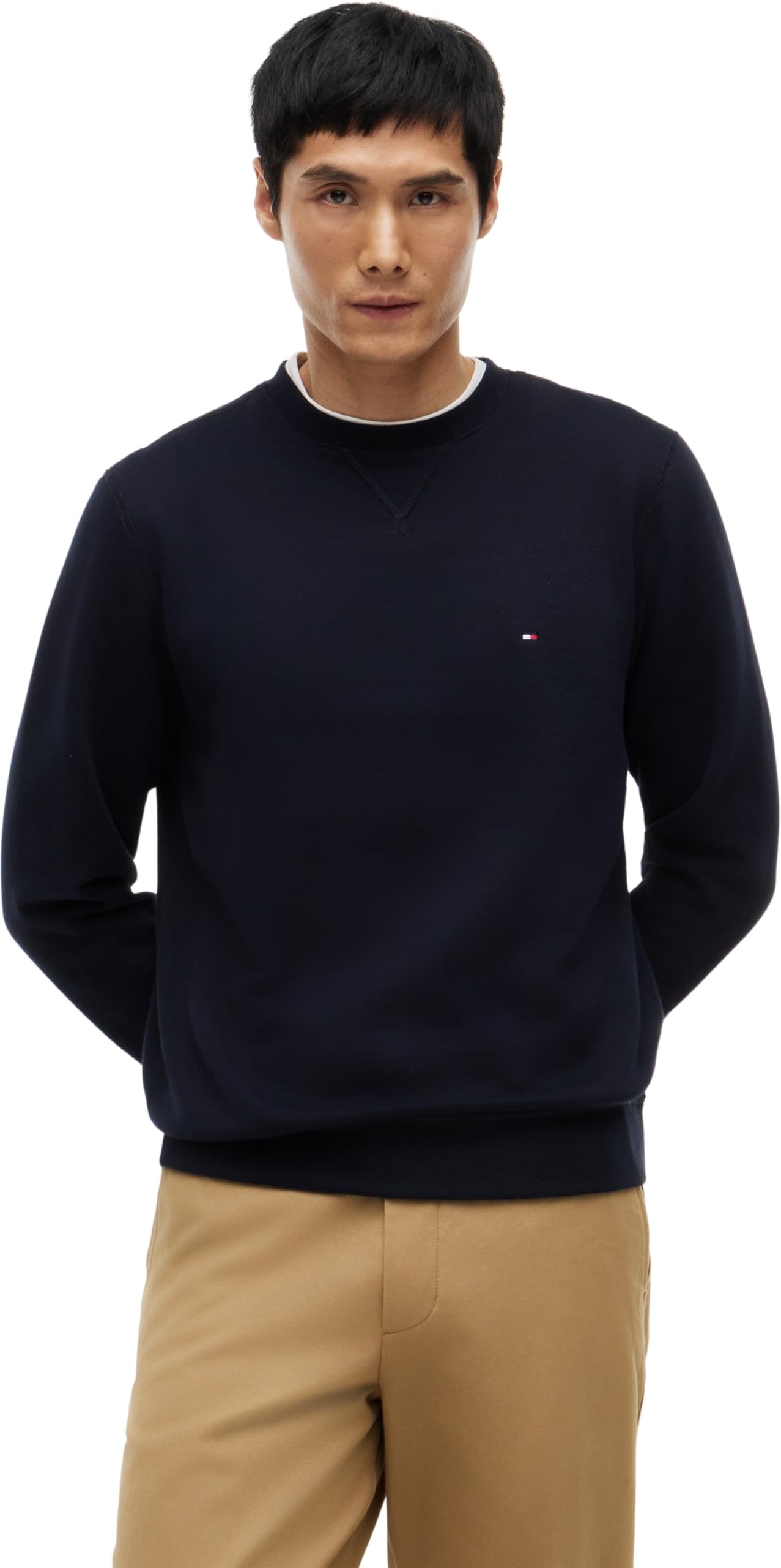 Tommy Hilfiger Herren Sweatshirt Essential Fleece Crew Neck Regular Fit