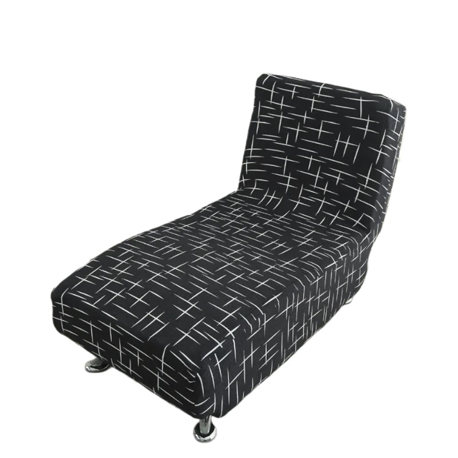 DHYUACN Armless Sofa Slipcover Stretch Armless Chair Protective Cover Elastic Velvet Chaise Longue Sofa Bed Armcair Slipcovers(Color 7)