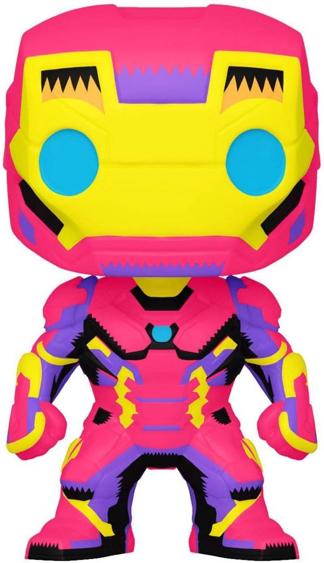 Iron Thor Strange America Blacklight Exclusive Figure Pop! Marvel Heroes Bundled with Captain Soldier + Sorcerer Dr. + Norse God + Iron Man 4 Items