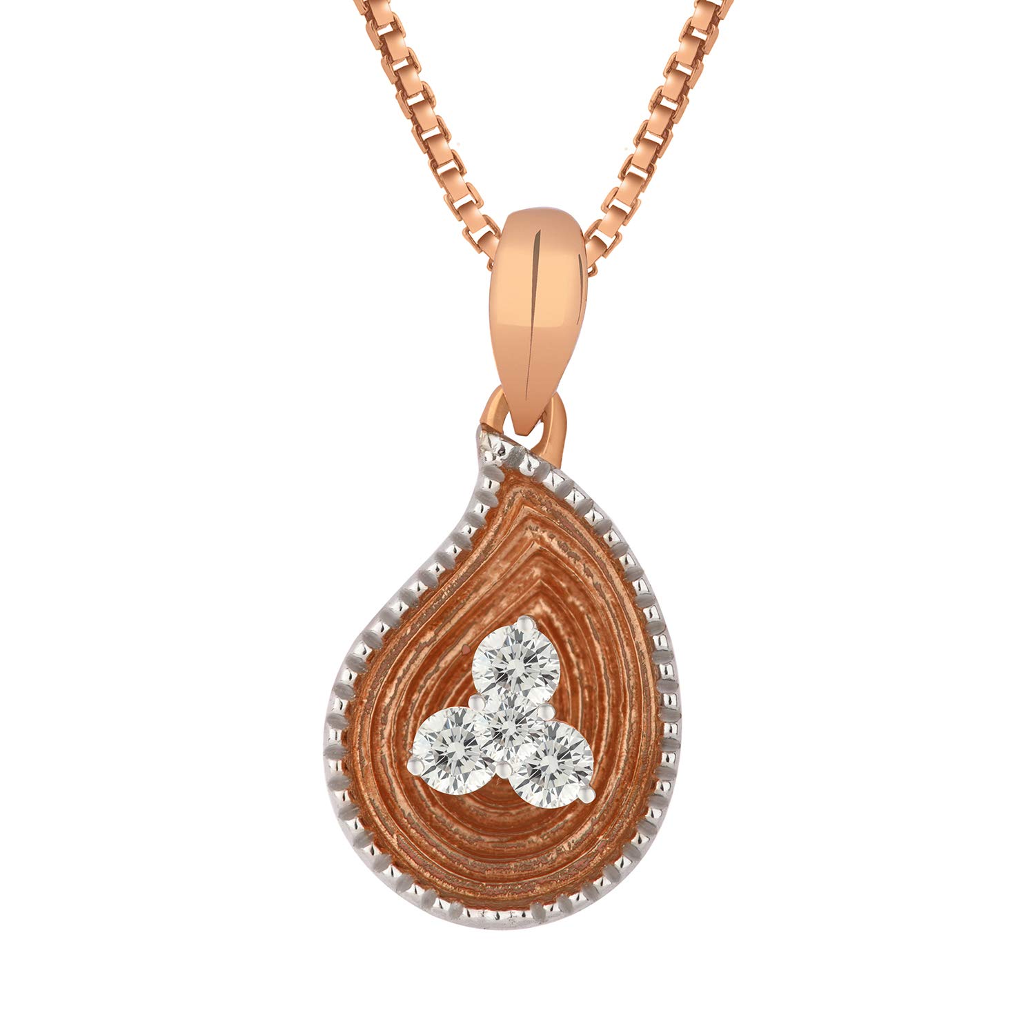 joyalukkas 18k (750) Yellow Gold and Diamond Pendant for Girls-picture-30