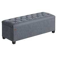SONGMICS Cassapanca, Pouf Contenitore