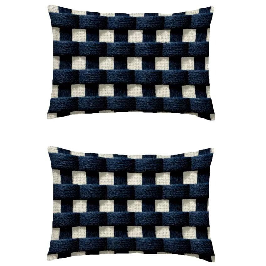 Housse coussin grand rectangle violet étanche contre les taches