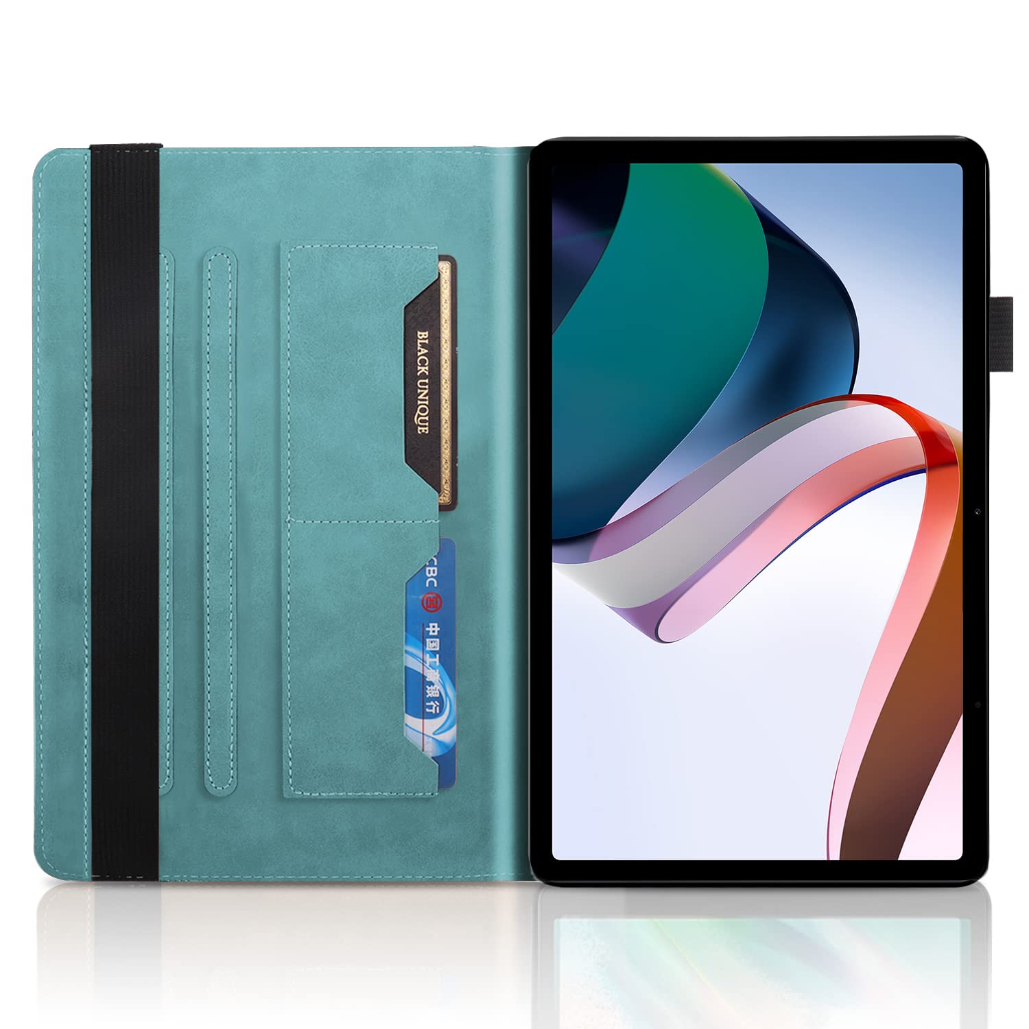 Custodia Per Xiaomi Redmi Pad 10.61 Pollici (2022) - Pelle PU Con Supporto Regolabile E Portapenna - Verde