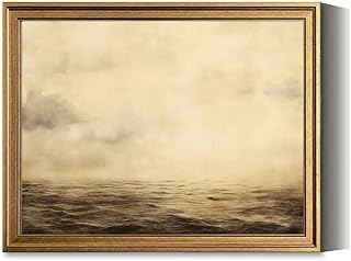 Vintage Framed Wall Art A vintage parchment aged distressed edges and warm beige tones The ant Canvas Paintings Wall Decor Pictures Posters Prints for Living Room Bathroom Bedroom Kitchen Artwork