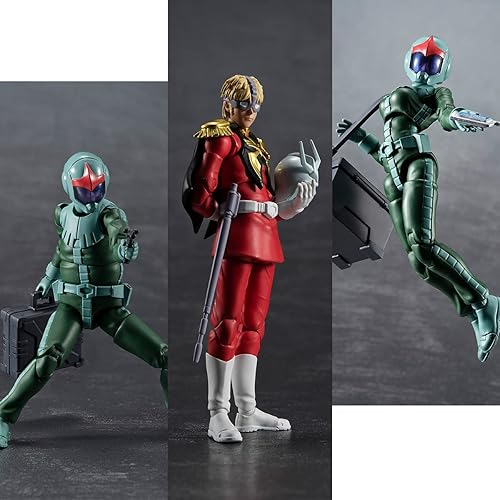 Miniatura 4 de Megahouse - Gundam - Principality of Zeon Army Solider 04-06 (traje normal Solider & Char Aznable), figura de acción coleccionable G.M.G