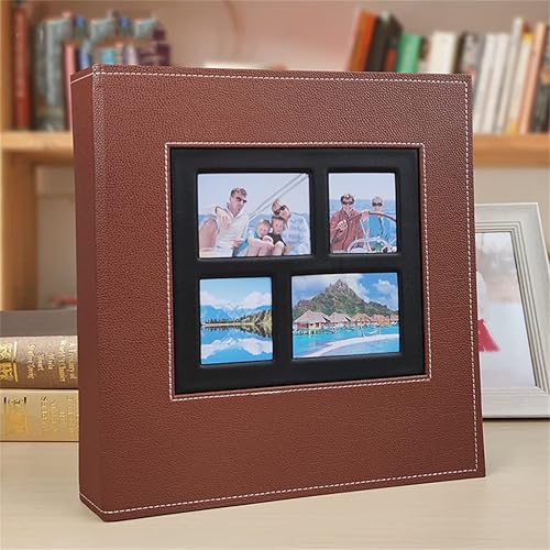 Miniatura 1 de ZHAOLEI 6-Inch Insert Album 600 6-Inch Photos Large-Capacity Album Collection, Family Gathering Photo Collection Wedding Photo Album (Color  E, Size