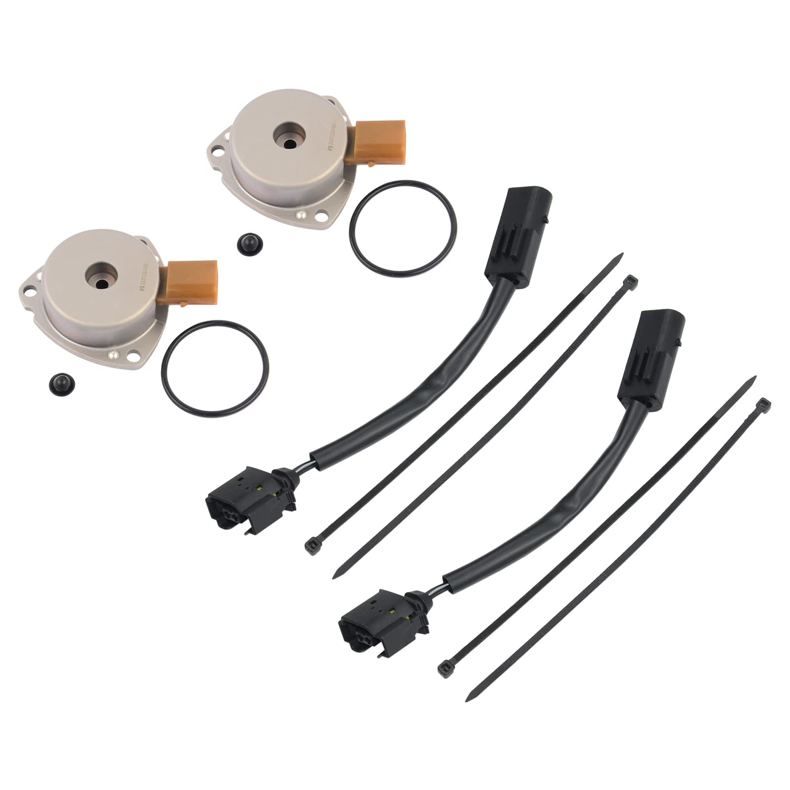 2x regolatore del magnete centrale + 2x regolatore dell'albero a camme della spina dell'adattatore del cavo Compatibile con Classe C W203 Classe E W211 2002/05-2022/12 2711502733 2710510177