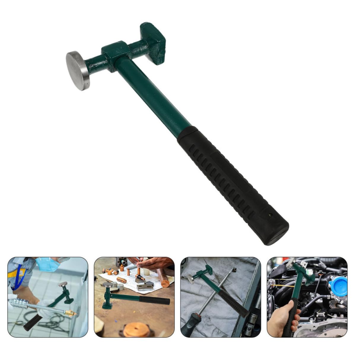 VALICLUD 2 Piezas Martillo para Quitar Abolladuras Martillo de Carrocería de Acero para Chapa de Puerta y Carrocería, Restaura Abolladuras, para Taller de Reparación de Automóviles