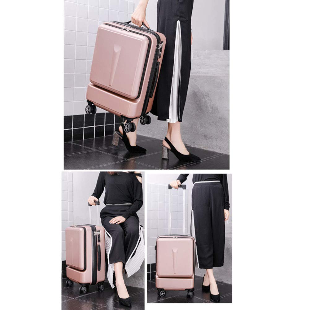 Valigia Trolley 2 in 1 per Laptop, valigie rigide in ABS 4 Ruote, Robusta Asta telescopica in Metallo