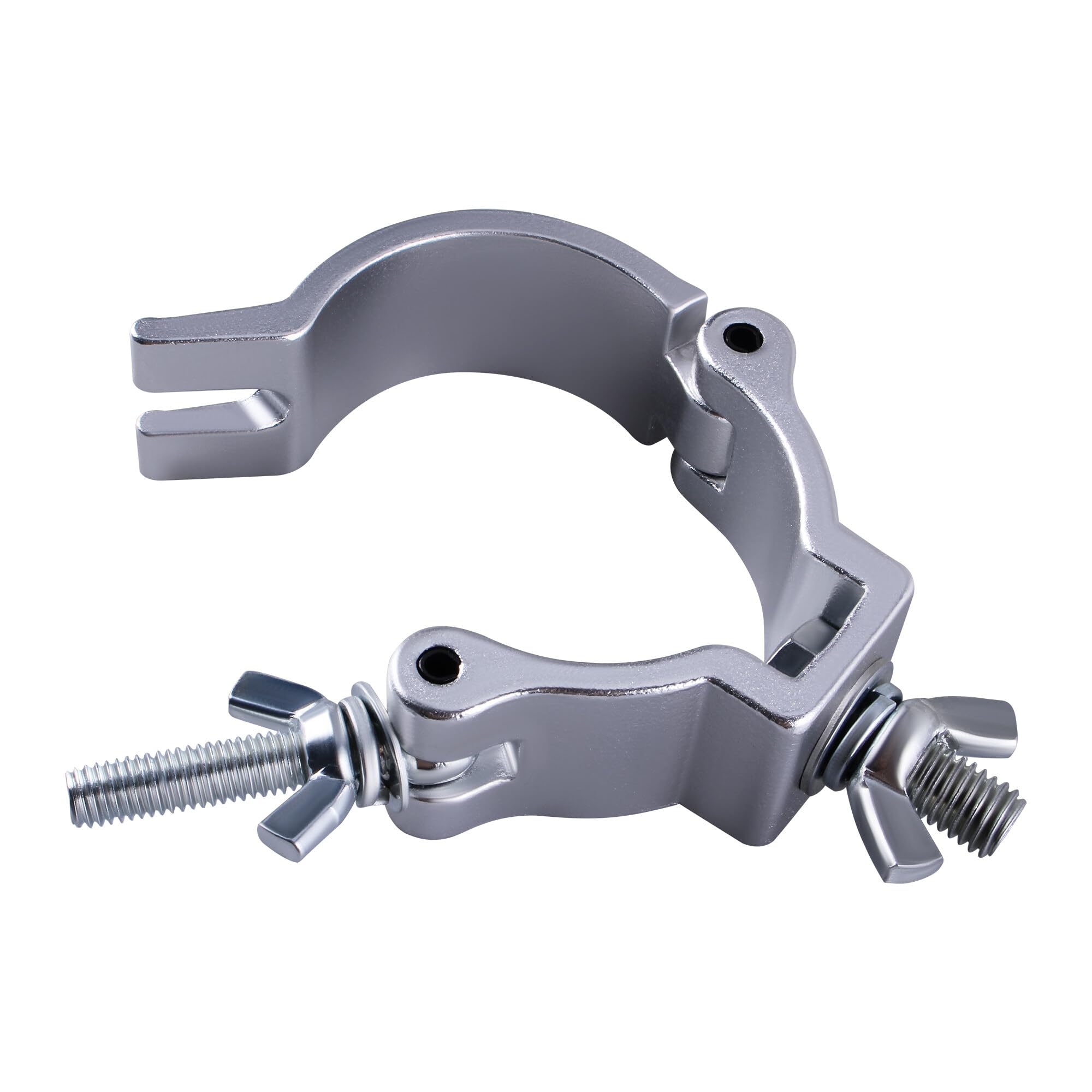 Traversen Klammern,4 Stück Bühnenlicht-Klemmen Aluminiumlegierung Beleuchtung DJ O-Klemmhalterung, Truss Clamp Half Coupler Trussaufnehmer für 48-51mm Traverse