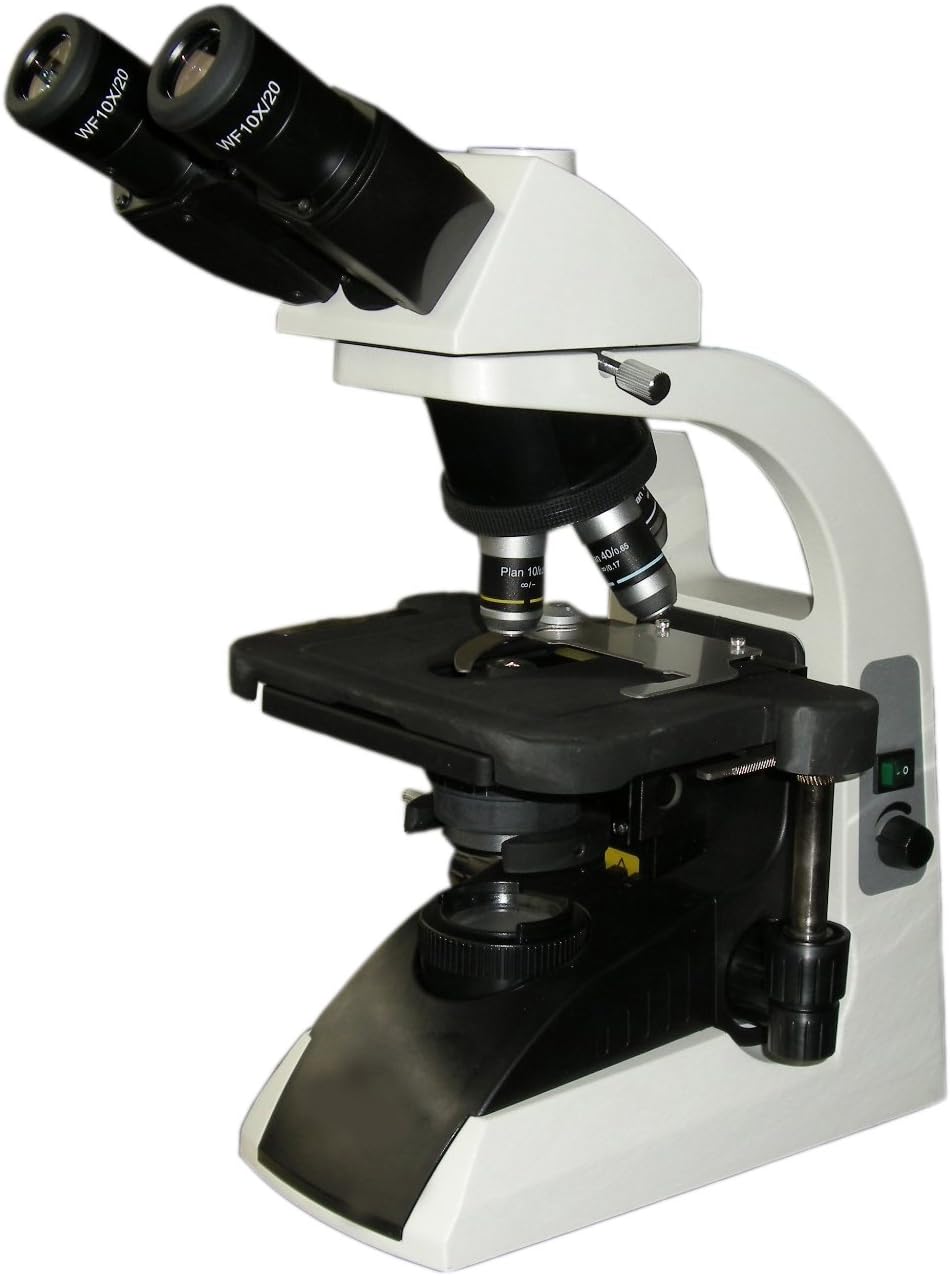 BS-2070T Trinocular Compound Microscope, WF10x Eyepieces, Infinity Plan Objectives, 40x-1000x Magnification, Brightfield, LED Illumination, Abbe Condenser, Aperture Diaphragm, Mechanical Stage, 110V