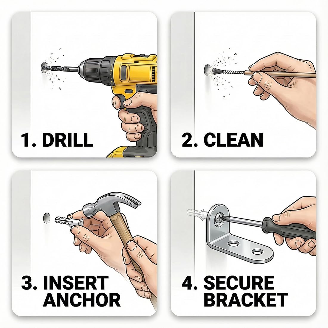 UZEXYO Anti Tip Furniture Anchors for Baby Proofing Heavy Duty Wall Anchor Safety Straps for Cabinet Dresser Wardrobe - Image 3