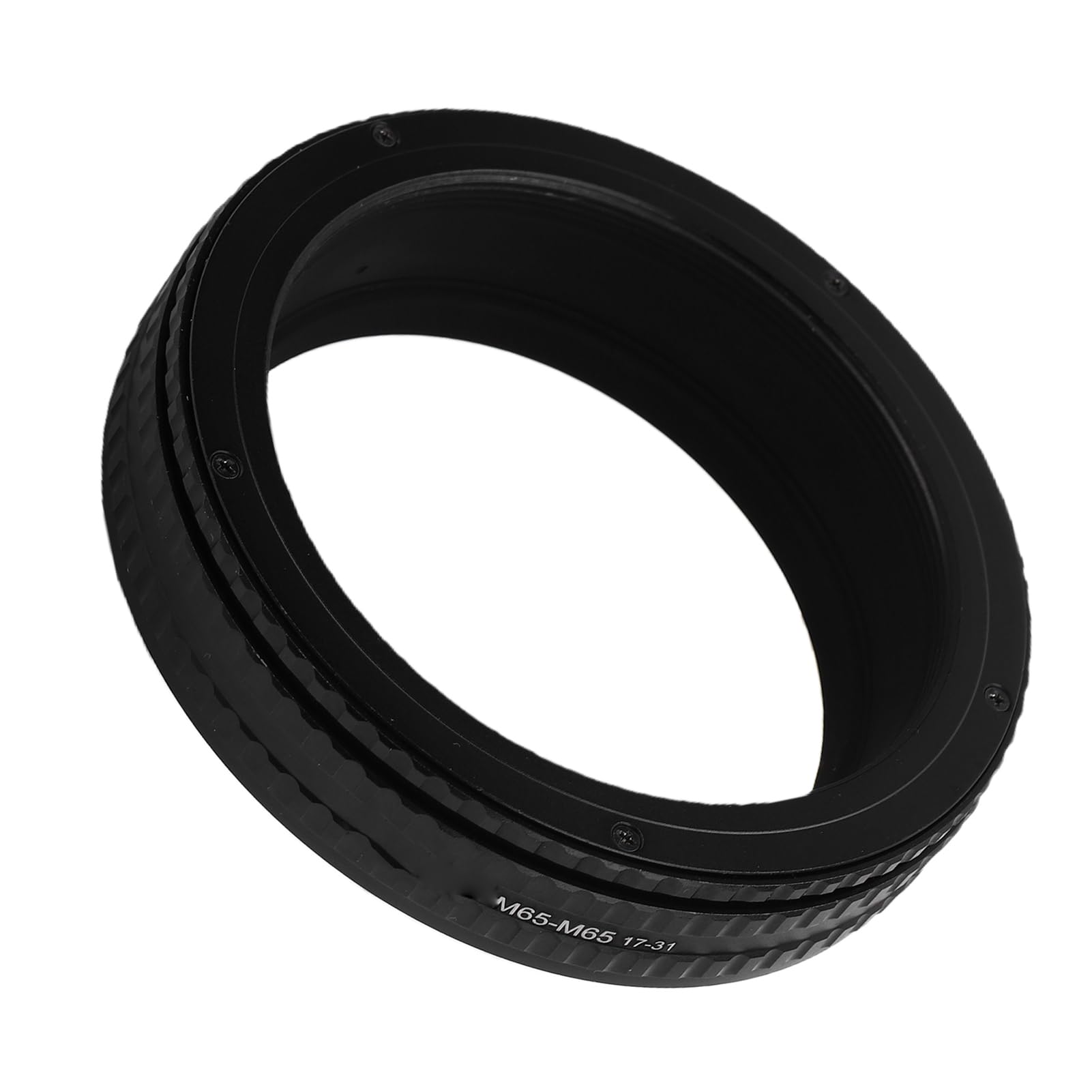Fabater Tubo Helicoidal de Enfoque M65 Diseño Ajustable de Alta Resistencia para Fotografía Macro Versatilidad Aleación de Aluminio Negro 1 Unidad