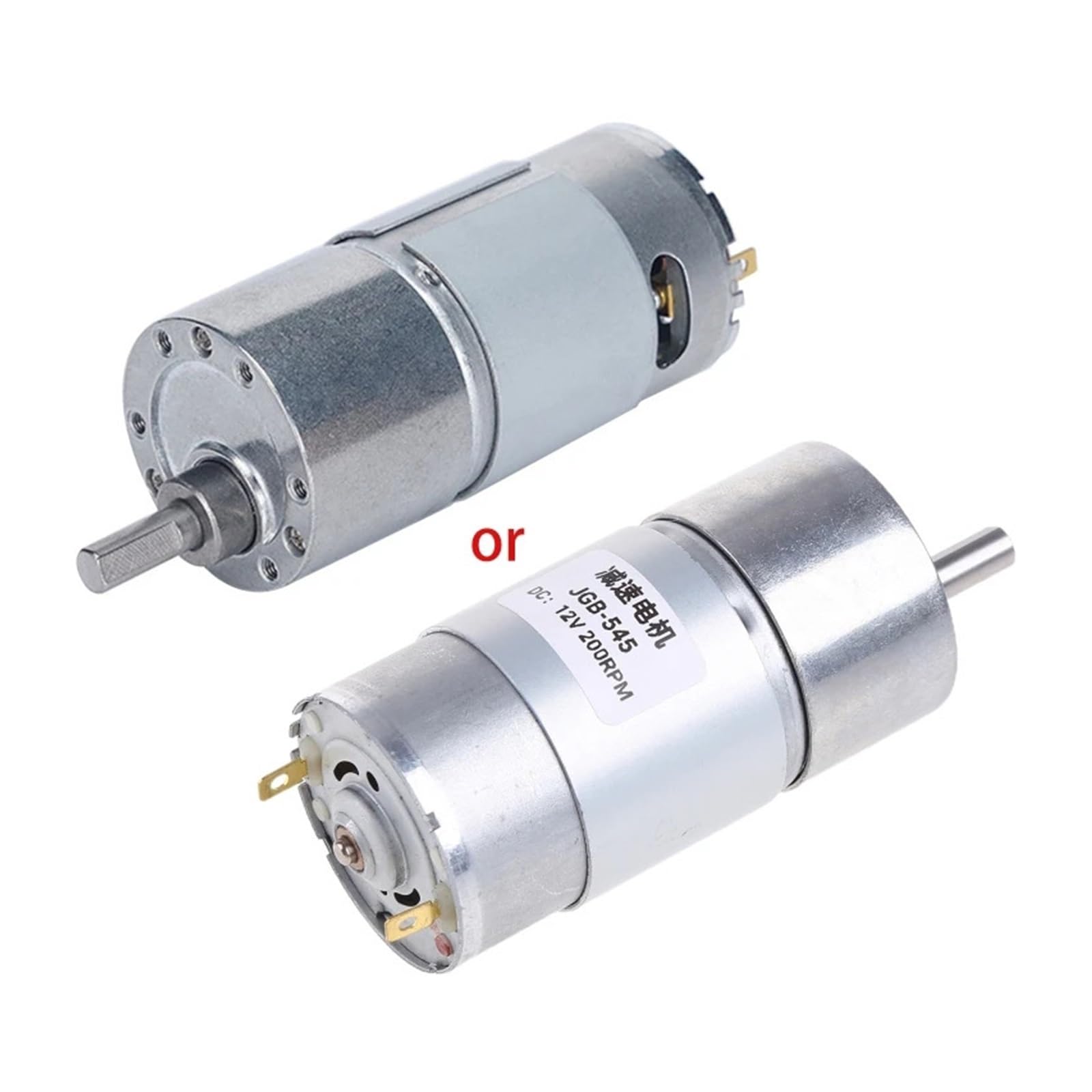 12 V/24 V JGB37-545 Getriebemotor mit hohem Drehmoment, exzentrische Ausgangswelle, Getriebemotor, 8 U/min ~ 1000 U/min(12v,70)
