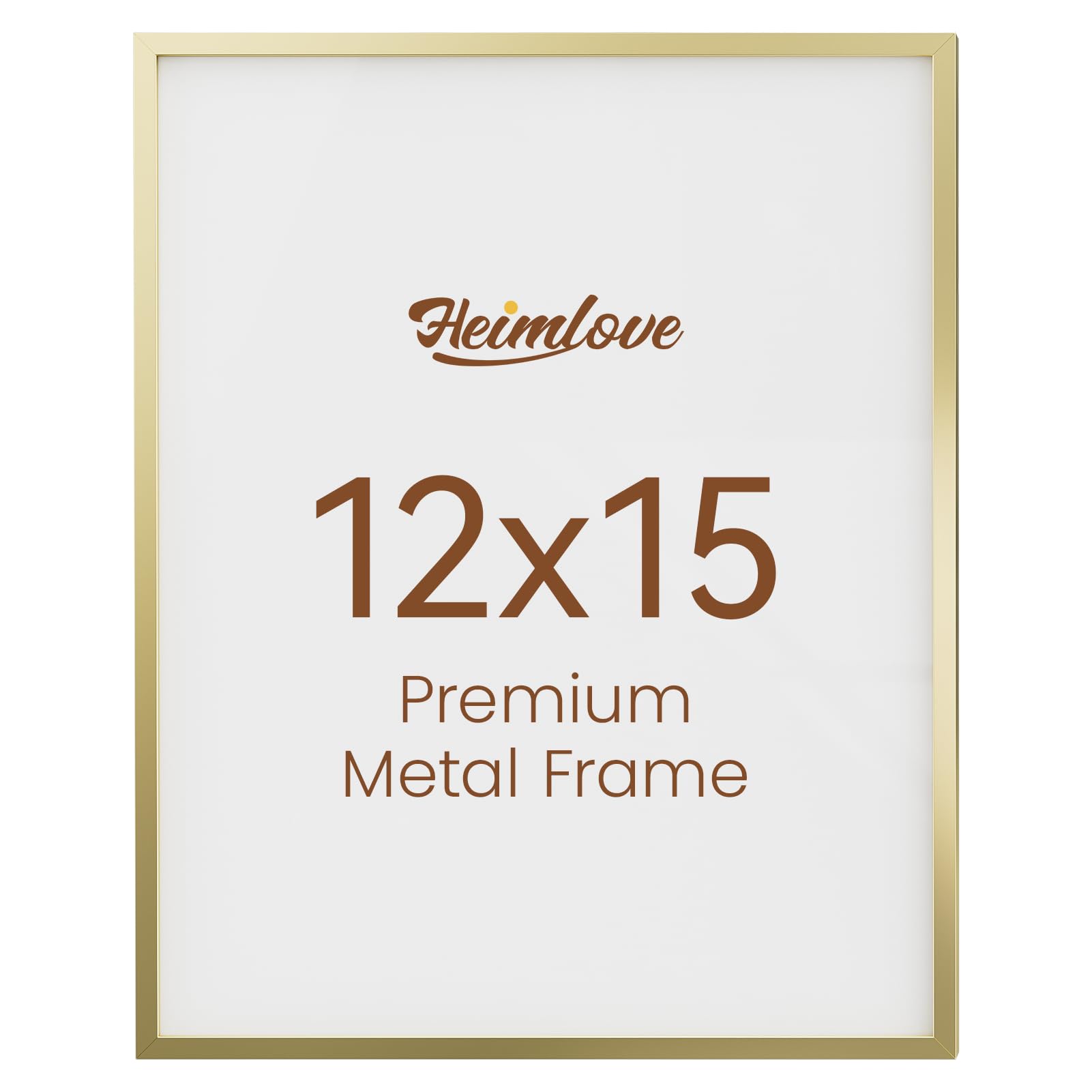 Heimlove 12x15 Gold Aluminum Picture Frame