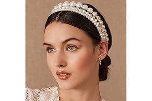 Aimimer Bridal Pearl Headband: Your Sparkly Regal Moment