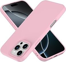 MIDOS Back Cover Compatible with iPhone 16 Pro Case Liquid Silicone Full Protection Shock Proof Back Cover for iPhone 16 Pro (Pink)