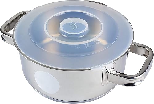 Miniatura 4 de LURCH Alemania - Tapa de silicona universal grande para ollas, sartenes y cuencos (Ø5.9 pulgadas, translúcido)