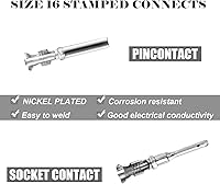 Vista 4 de Kit de conectores Deutsch de 194 piezas, 2 pares, 2 3 4 6 8 12 pines, conector eléctrico impermeable gris con contactos estampados y tapones