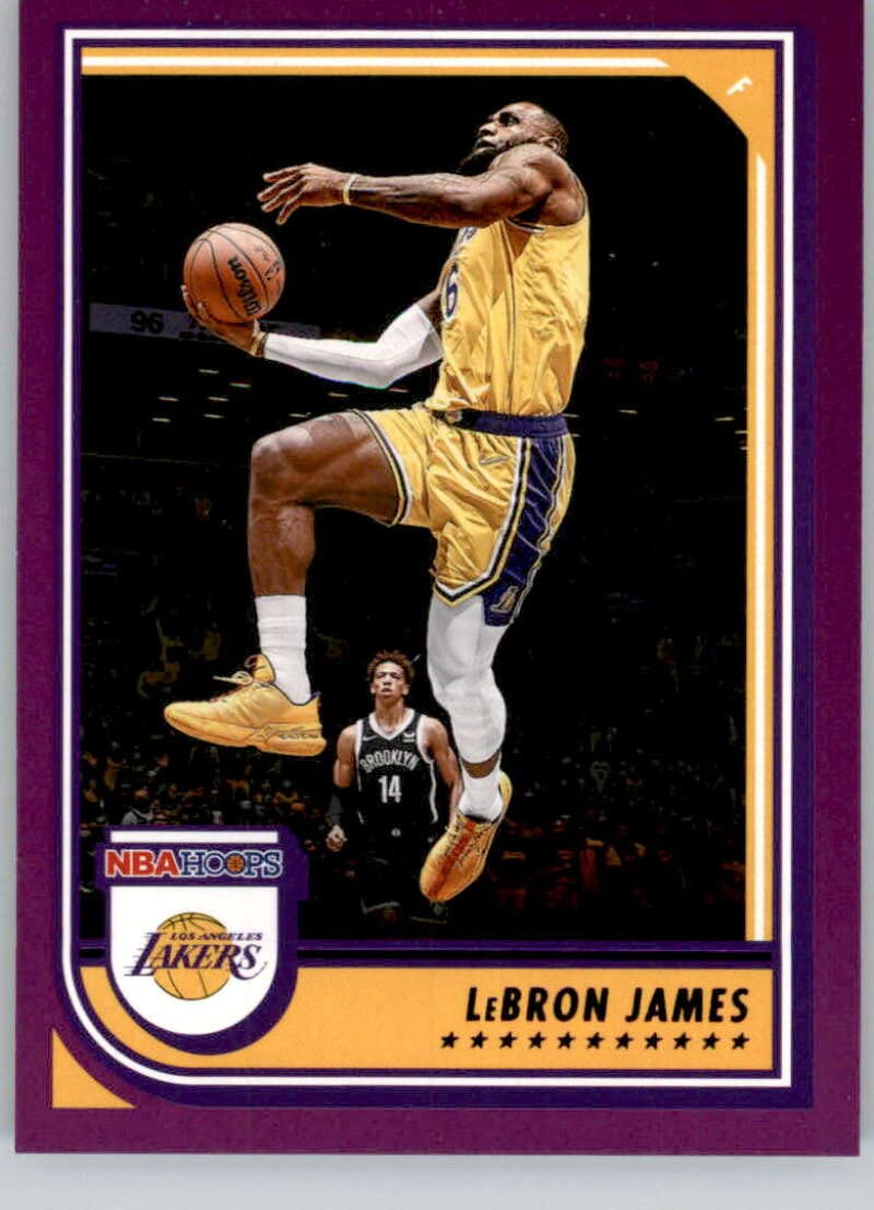 Amazon.com: 2022-23 Panini NBA Hoops Purple #170 LeBron