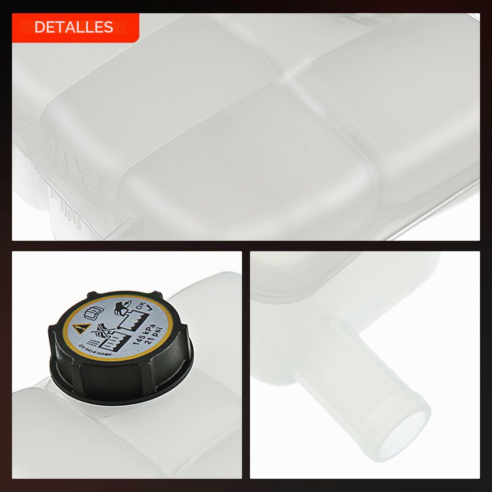 Frankberg Depósito de compensación Refrigerante Compatible con C-Max DM2 1.6L K.u.g.a I 2.0L Focus II DA DP HCP 1.6L Focus II cabrio 2.0L C-Max DM2 2.0L Replace# 1425193