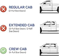 Vista 3 de Viseras de ventana y protectores contra la lluvia para 2007-2013 Chevy Silverado/GMC Sierra 1500/Avalanche Crew Cab, viseras de ventilación