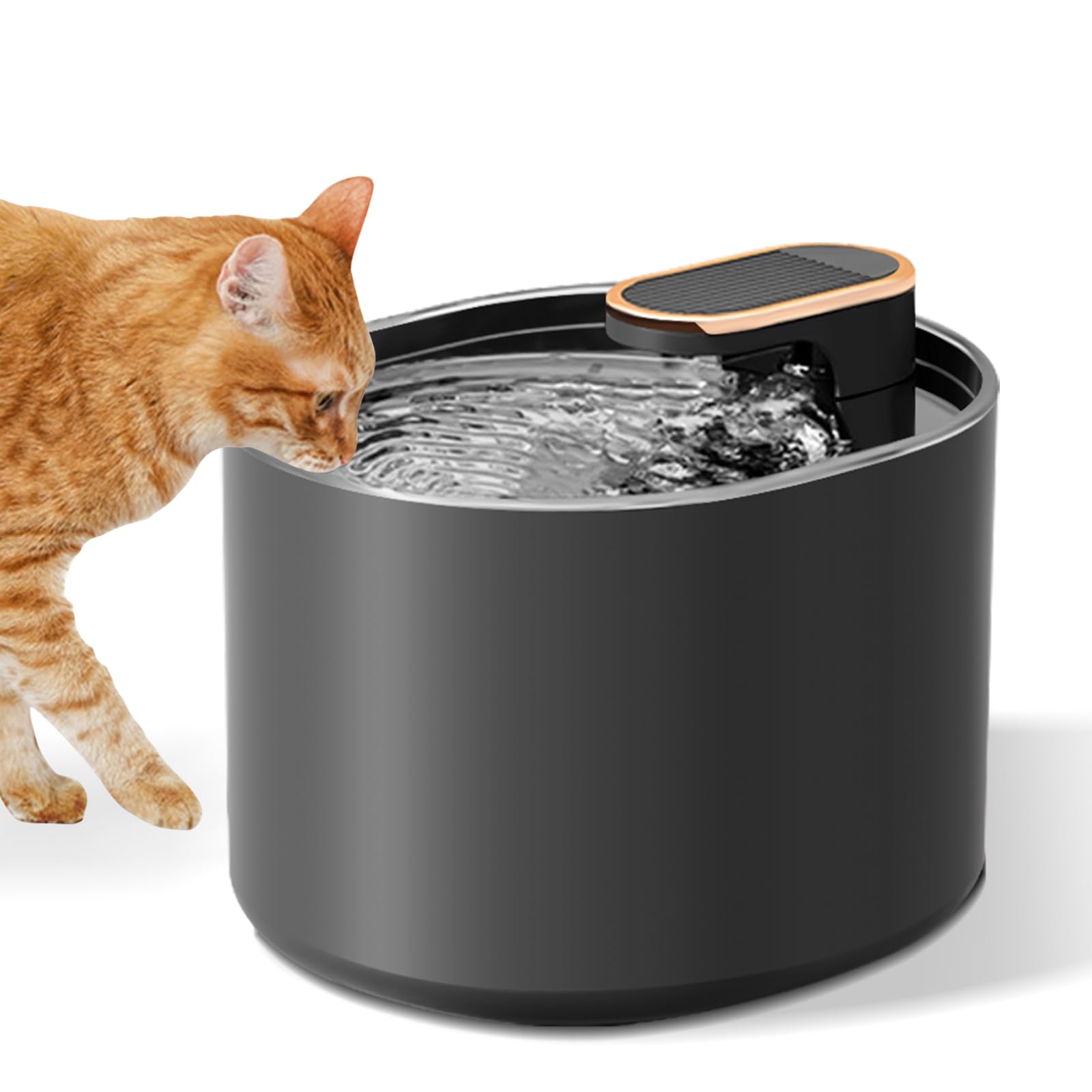iPettie Kamino Pet Water Fountain, 101oz 3L, UltraQuiet Automatic Cat