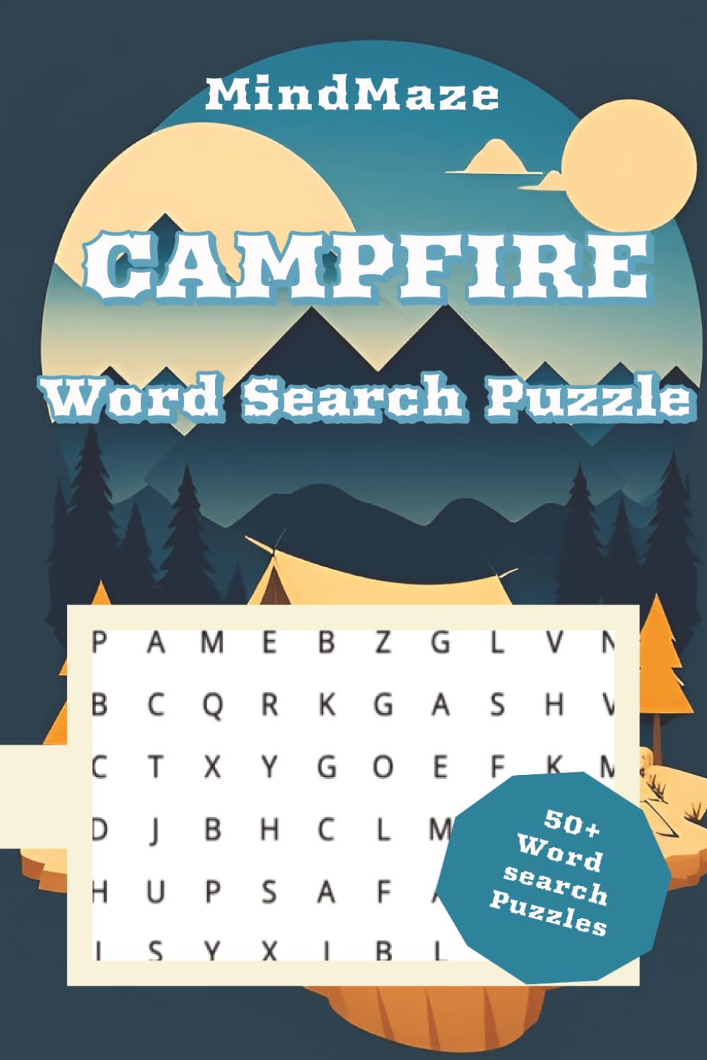 Campfire Word Search Puzzle Book: Word Searches with Easy to Read Print about Campfire, Camping, Outdoors and More | 6x9 inches, 113 pages | 50+ Puzzles … Gift for Holidays, Free Times and Vacations