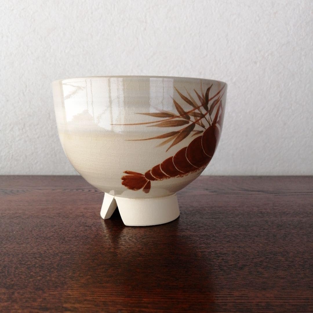 布志名焼 雲寅窯 舟木康定 海老図茶碗 共箱 - WWW.SUMORUSSELLVILLE.COM