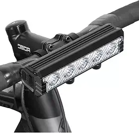 Farol Bike 5 Leds Super Potente Guiador guidão Speed Mtb Urbanas Iluminação Total Para Pedal A Noite Versão Premium Mais Forte Lanterna Bicicleta Recarregavel USB Luz Modo Sinalizador