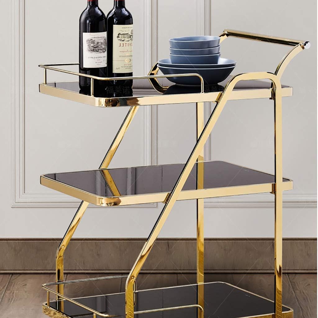 キッチンワゴン 収納ワゴン 3 層金属ローリングカートダイニング