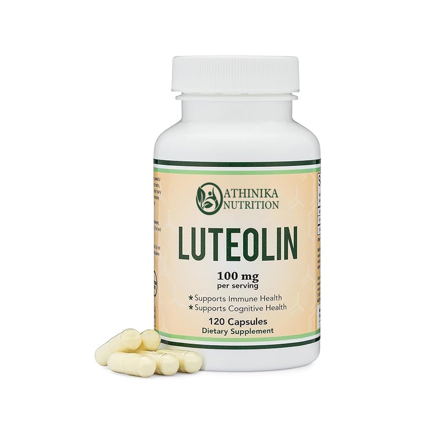 Luteolin Supplement 100mg Servings of Bioactive Flavanoids (120 Capsules, Gluten Free) Potent Polyphenols Flavonoid for Brain and Cardiovascular Support-picture-11