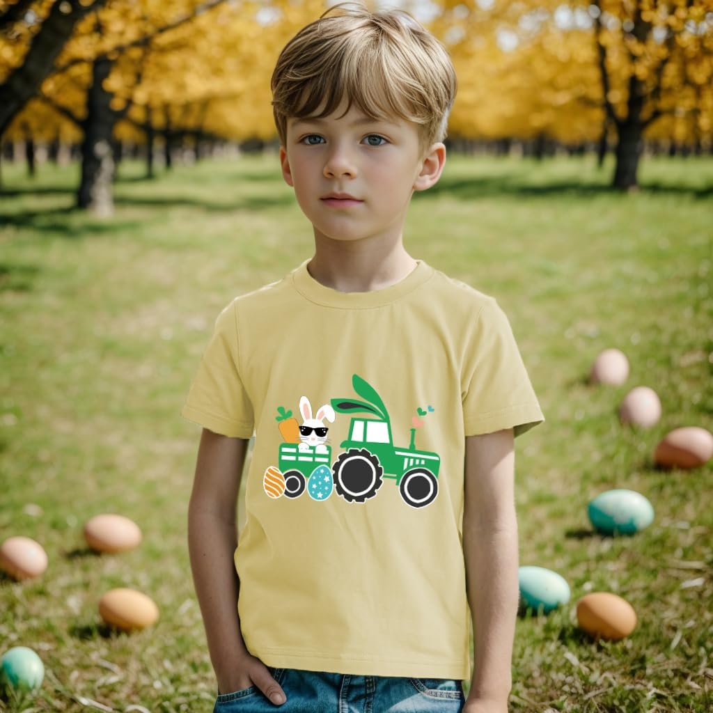 Kids Cute Digging Eggs Shirt Boys Funny T-Shirt Clothes Girls Bunny Graphic Tees Outfit 1-7T image 3