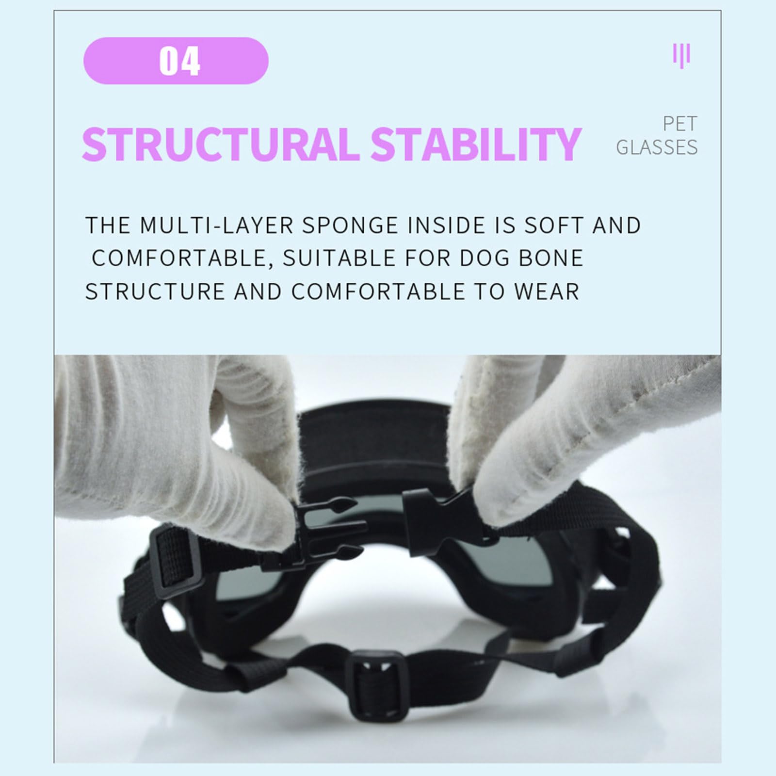 Occhiali protettivi per gli occhi degli animali domestici, resistenti al sole, occhiali da sole per giochi di ruolo per piccole razze e bambole Occhiali da sole per cani di durata