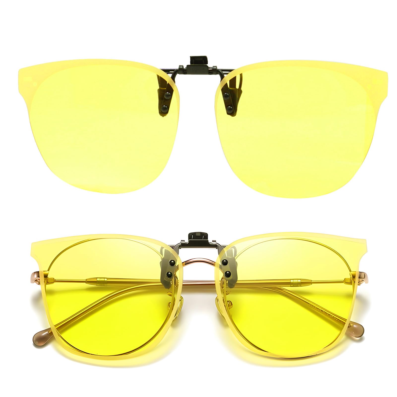 JOGVELO Guida Notte Occhiali Visione Notturna JOGVELO - Lenti Gialle Polarizzate Per Guida E Sport Occhiali Polarizzati - Foto 5