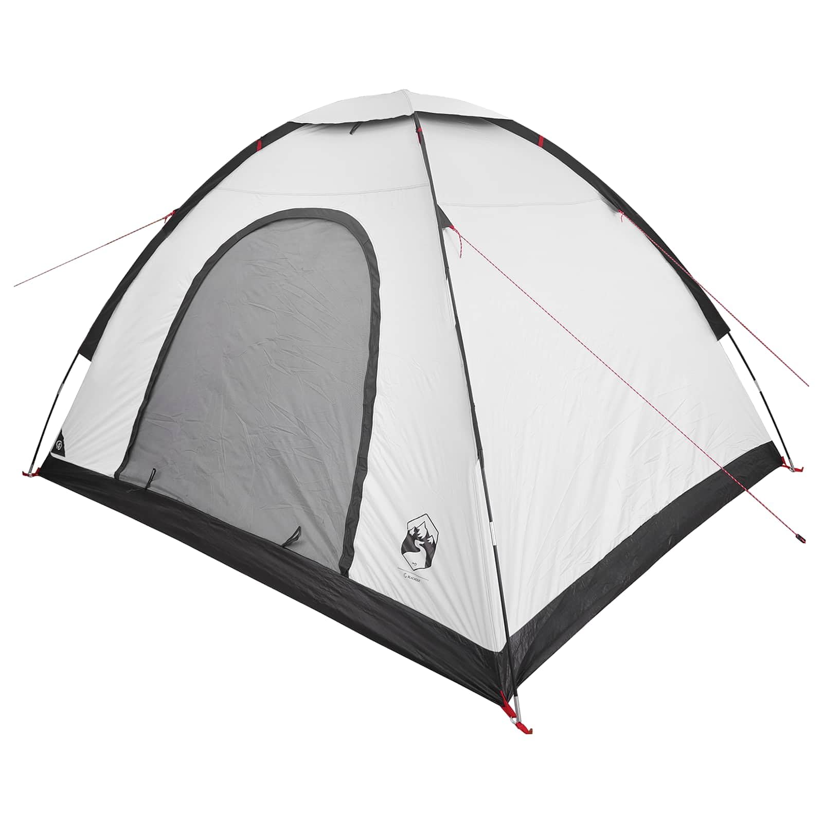 Tienda de campaña con techo blanco apagón 275 x 215 x 125 cm, 1 habitación, poliéster impermeable para 4 personas, fácil para familias, camping al aire libre para verano