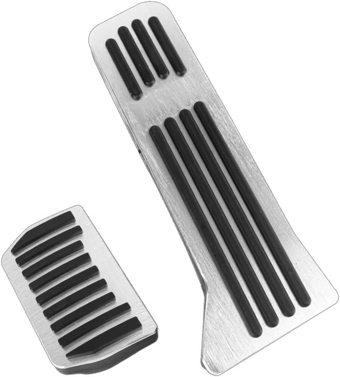 Compatible with Zeekr 001 Car Pedal Pad 2021 2022-2024 Non-Slip Stainless Steel Pedalboard Aluminium Alloy Rubber Brake Cover Accessories(2PCS Black)
