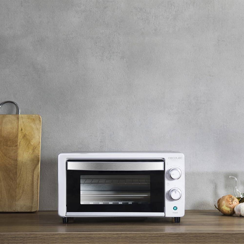 Cecotec Horno de sobremesa Bake&Toast 1090 White, 10 L, 1000 W, Temporizador 60min, 230ºC